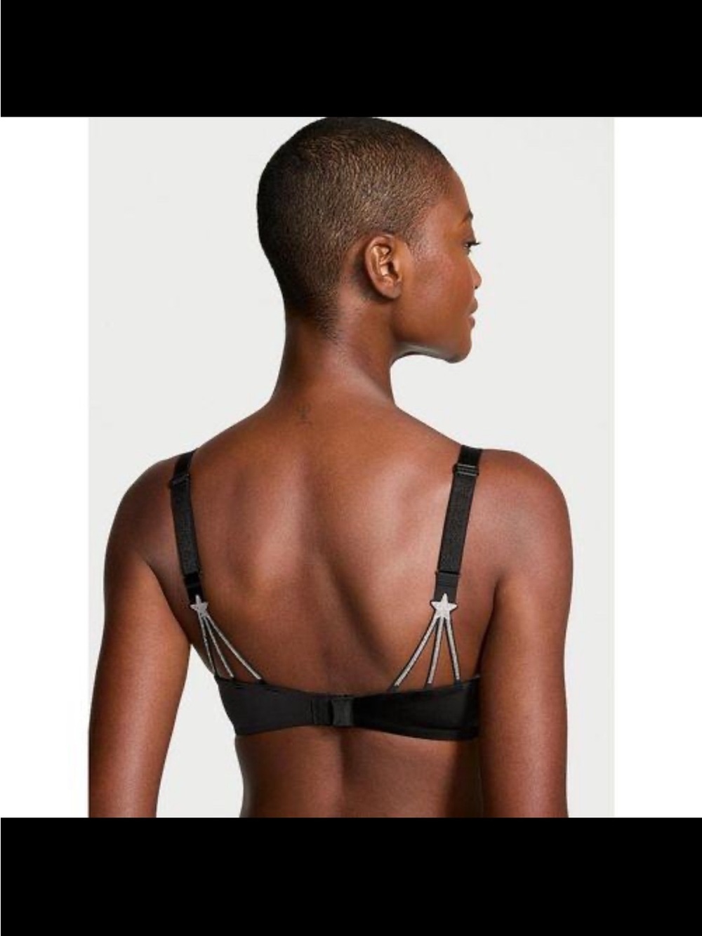 🖤 Victoria’s Secret Very Sexy Rhinestone Star Push-Up Bra Black 36AA NWT ✨